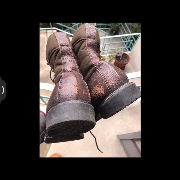 Men’s Brown Leather Combat Military Hunting Boots - Picture 11 of 13